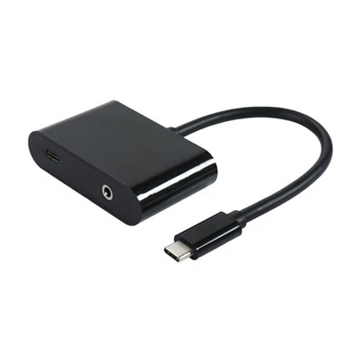 2 ان 1 USB-C ہیڈ فون چارجر پاور PD USB C پورٹ اڈاپٹر