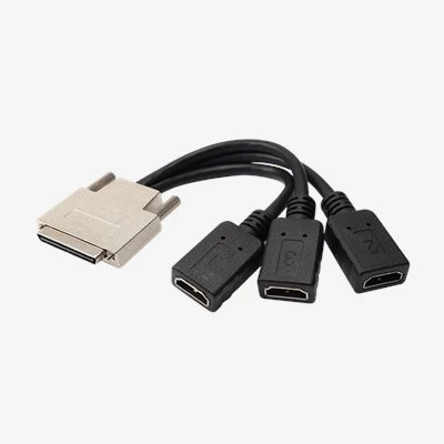 OEM VHDCI68 SCSI68 مرد سے 3/4 HDMI خواتین سپلٹر کیبل