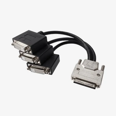 VHDCI68 SCSI68 مرد سے 3/4 DVI-D فیمیل اسپلٹر کیبل