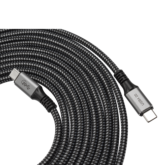 USB 4 Type-C Cable With 20Gbps Data Transmission, 8K 100W Charging Cable